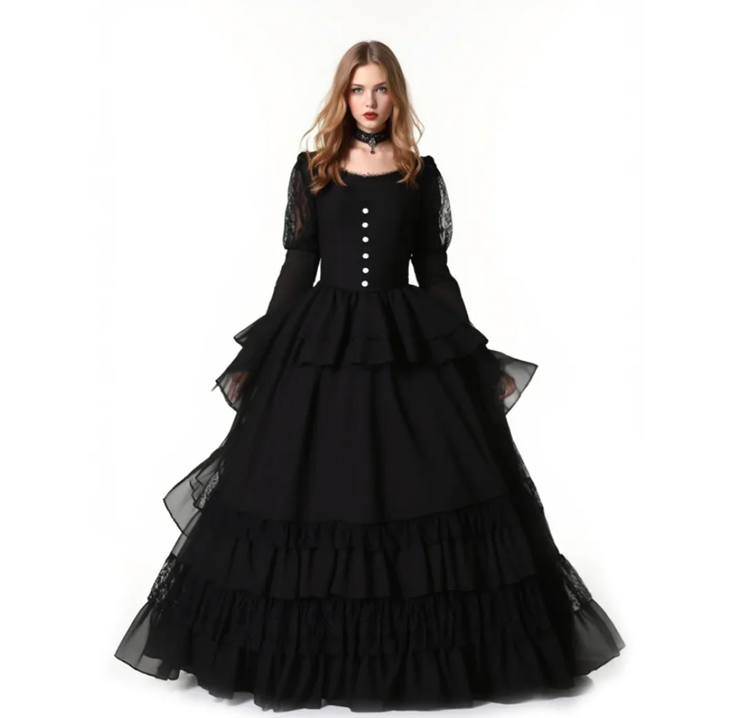 Women'S Accessories Louis Vuitton - Vestido Gótico Medieval Feminino Estilo Lolita,
