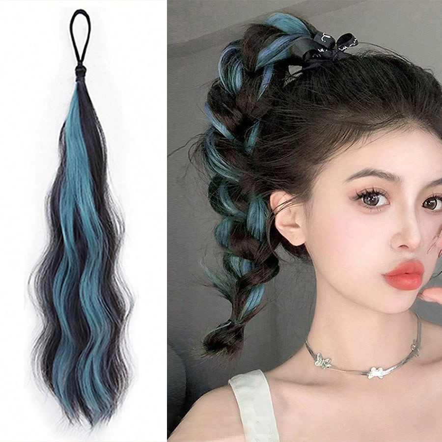 Hair Band Elastic - Extensões de Cabelo Sintético Ondulado de