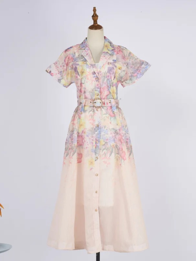 Women'S Accessories Australia - Saia A-Line com Botões Coloridos em