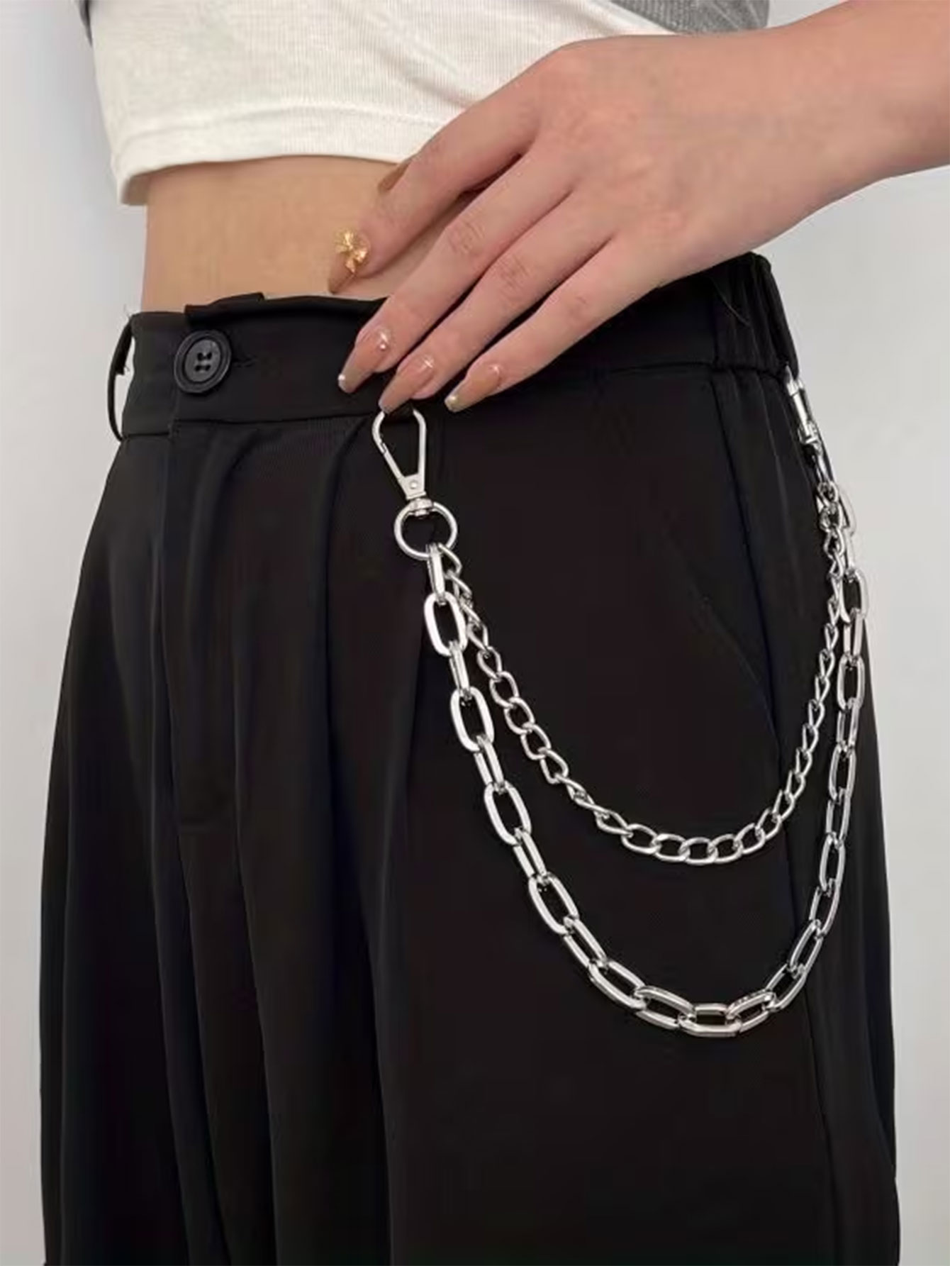 Women'S Jeans Accessories Chain - Corrente de Cintura Unissex Estilo Punk