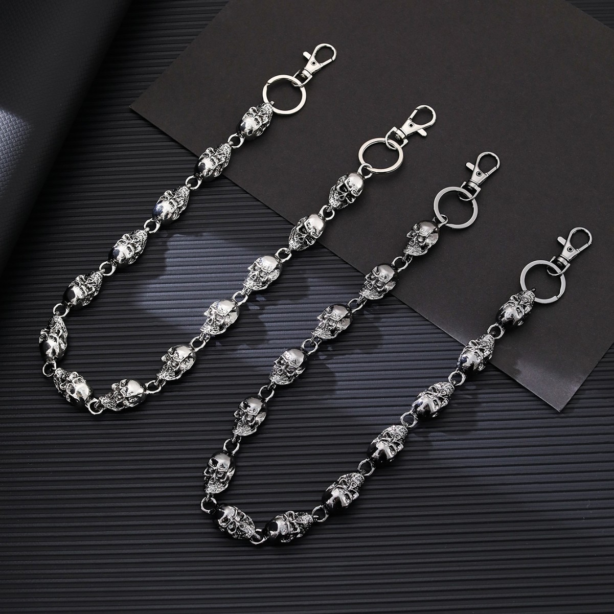 Women'S Jeans Accessories Chain - Chaveiro de Caveira com Corrente para