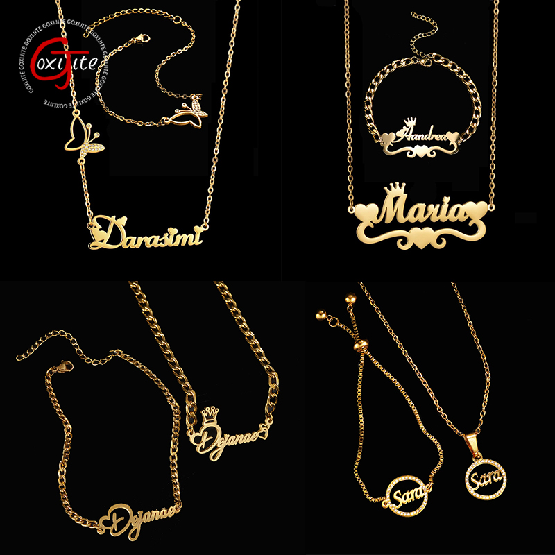 Women Accessories Gift Set - Goxijite personalizar nome colar um conjunto