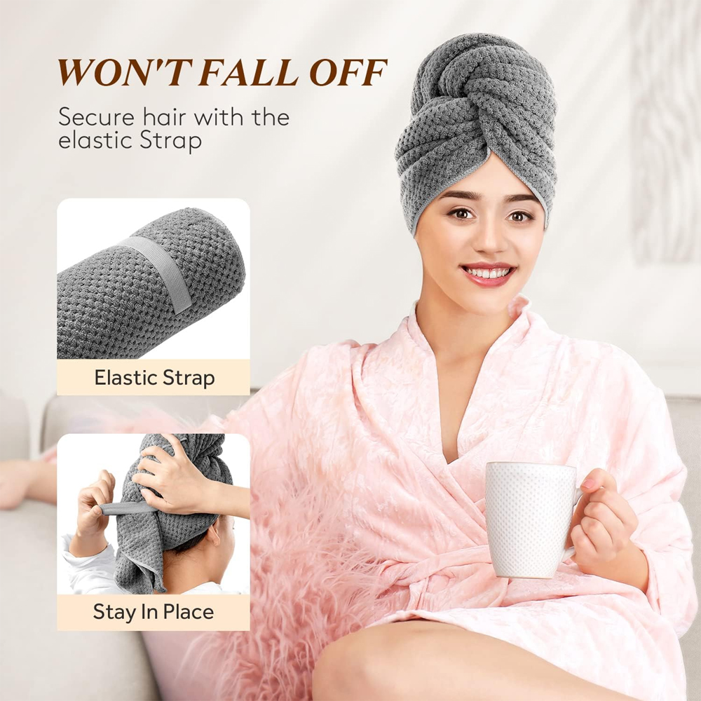 Toalha de Cabelo de Microfibra - Hair Band Elastic avaliação e preço