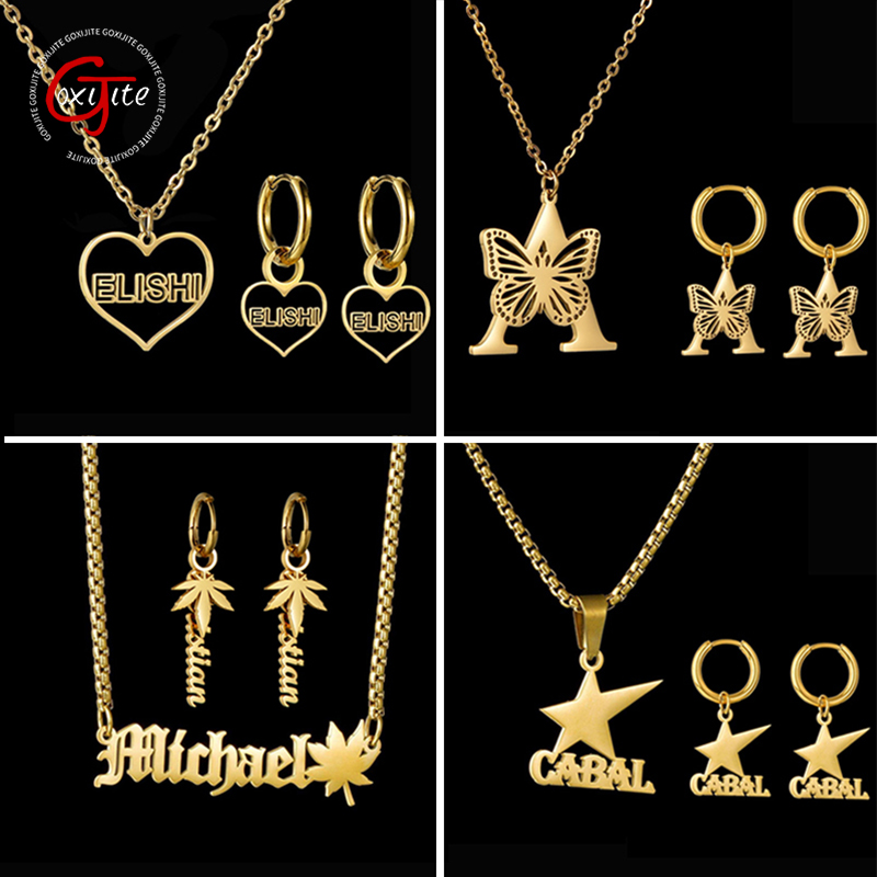 Goxijite brincos com nome pers - Women Accessories Gift Set avaliação e preço