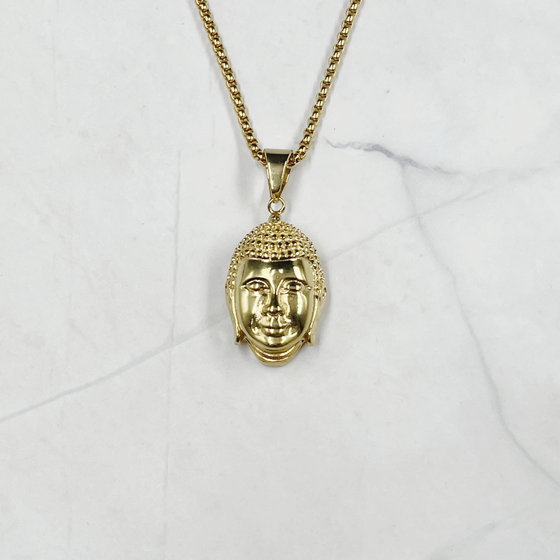 Luxo thai buda cabeça ouro cor - Women Accessories Nepal avaliação e preço