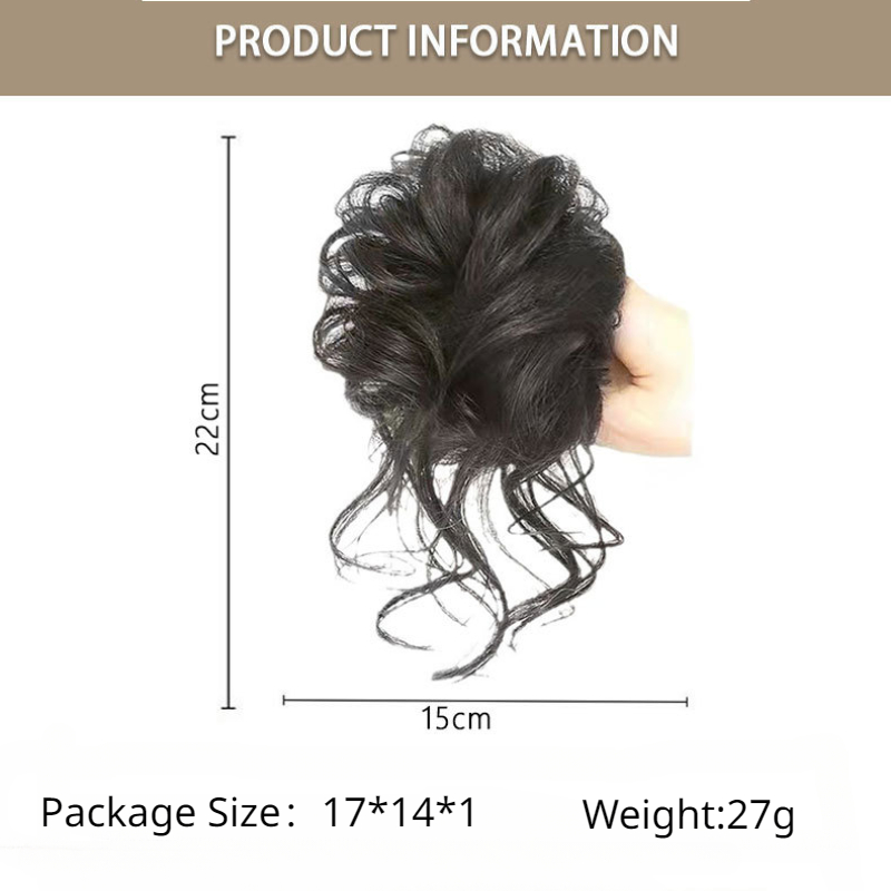 Sintético bagunçado cabelo enc - Hair Band Elastic avaliação e preço