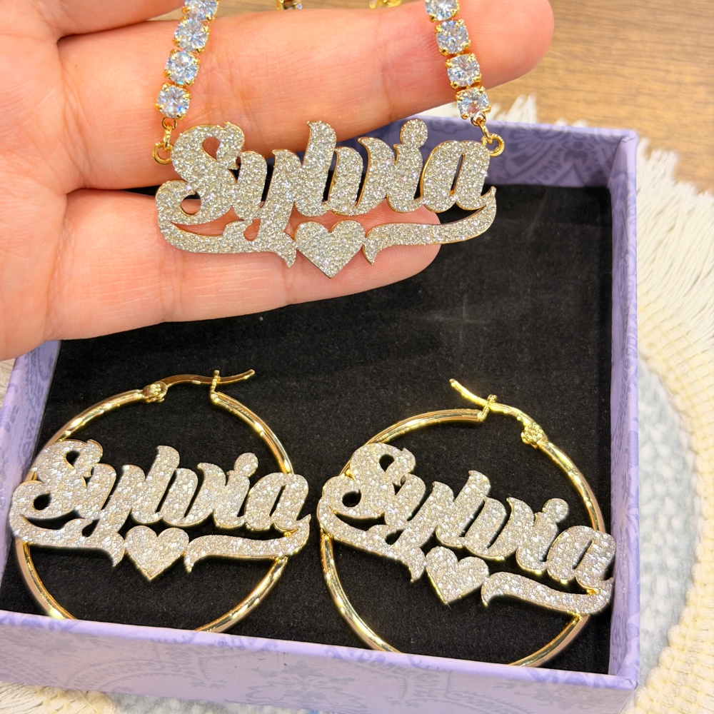 Conjunto de Brincos e Colar Pe - Women Accessories Gift Set avaliação e preço