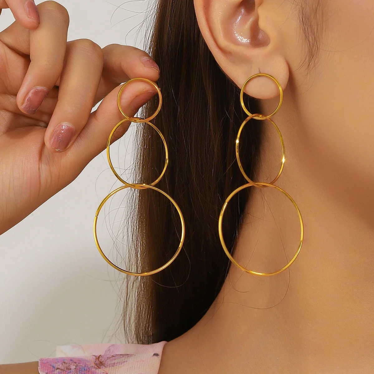 Brincos Geométricos de Aço Ino - Women'S Accessories Mango avaliação e preço