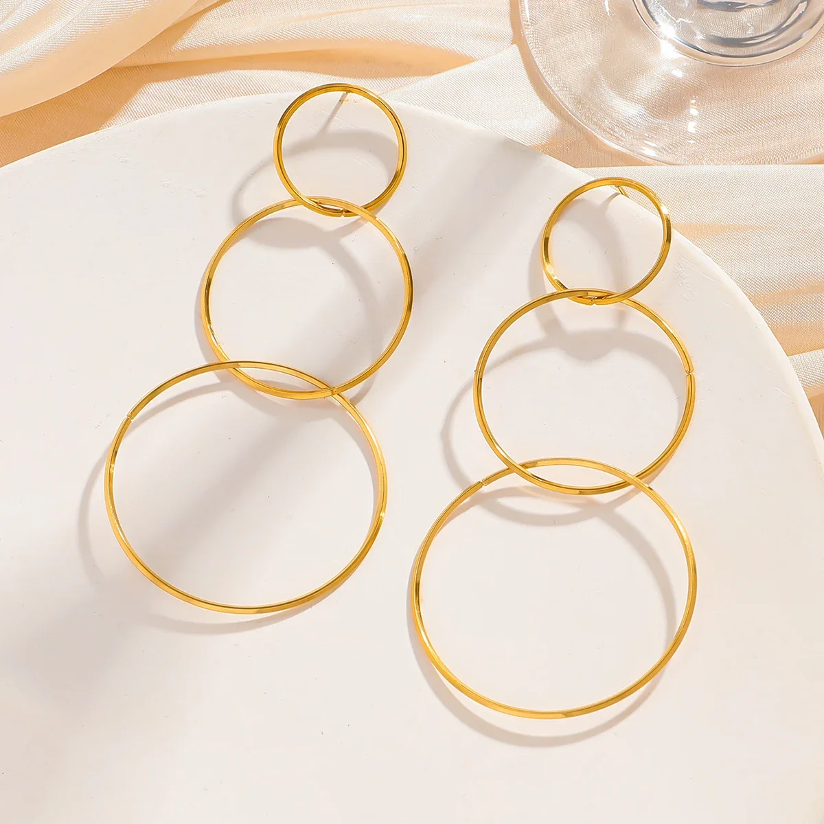Brincos Geométricos de Aço Ino - Women'S Accessories Mango avaliação e preço