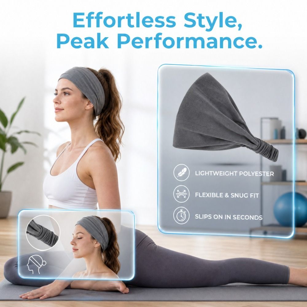Faixa de Cabelo Leve, Antiderr - Hair Band Elastic avaliação e preço