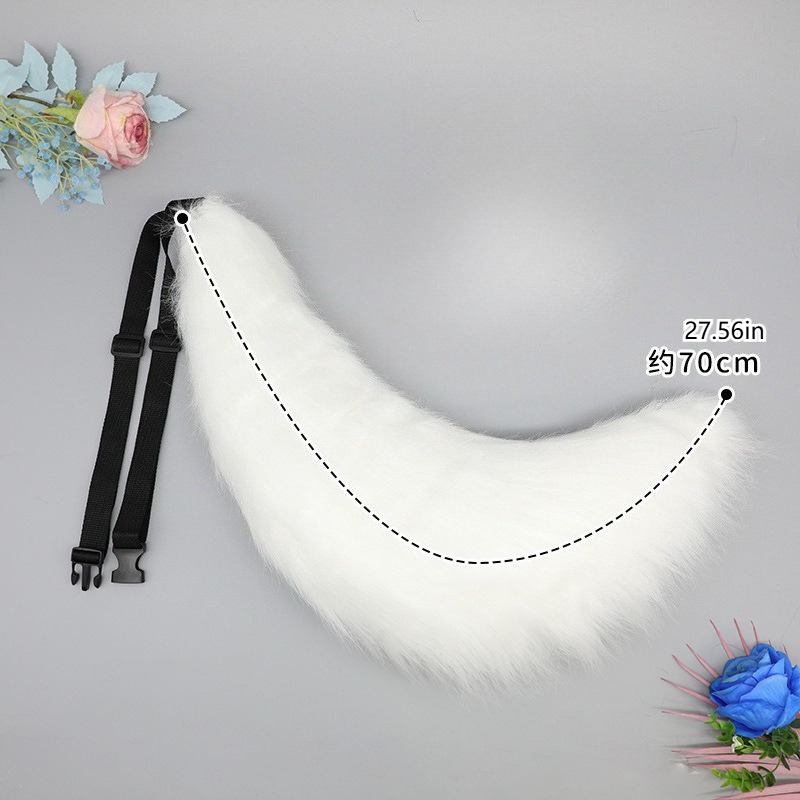 Lobo cauda fofo peludo cosplay - Women Accessories Gift Set avaliação e preço