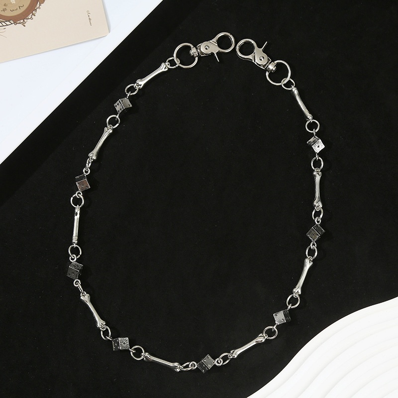 Punk rock hip-hop unissex cão  - Women'S Jeans Accessories Chain avaliação e preço